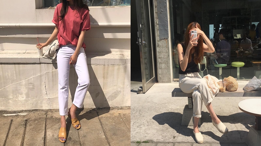 Jeans trắng – chiếc quần “hot hit” của mùa hè này