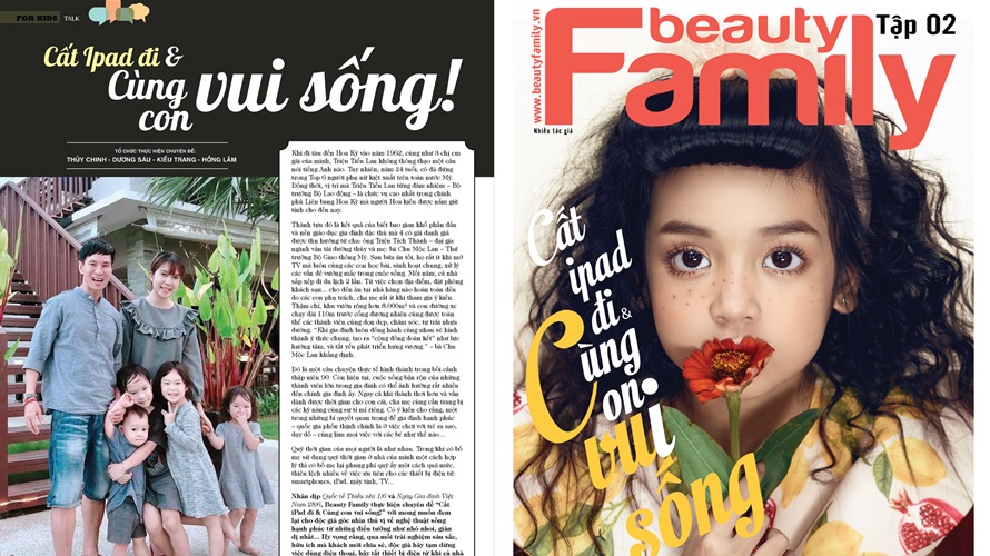 Tạp chí Beauty Family số 02: Cất iPad đi & Cùng con vui sống!