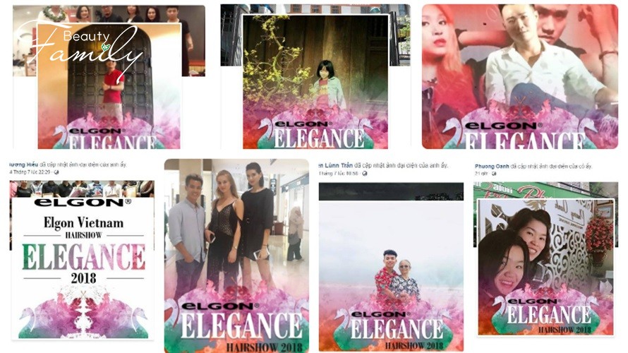 Hàng nghìn NTM tóc Việt đồng loạt thay avatar Hairshow Elgon 2018 Elegance