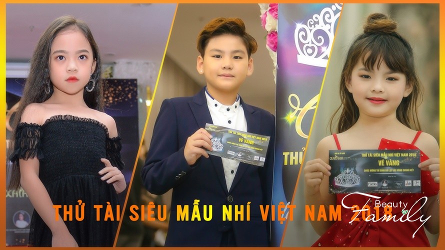 11 vé Vàng xuất sắc cuộc thi Thử tài siêu mẫu nhí Việt Nam 2018