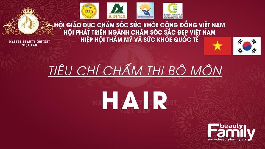 Những điều cần biết về tiêu chí chấm thi bộ môn Tóc cuộc thi Master Beauty Contest Việt – Hàn 2019 lần thứ nhất