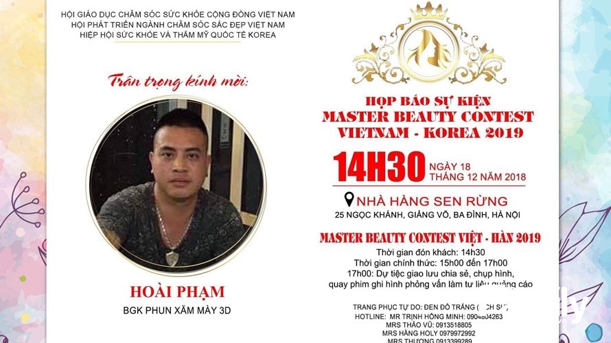 Giám khảo Hoài Phạm – người luôn nỗ lực đưa công nghệ mới ứng dụng trong ngành Phun xăm thẩm mỹ