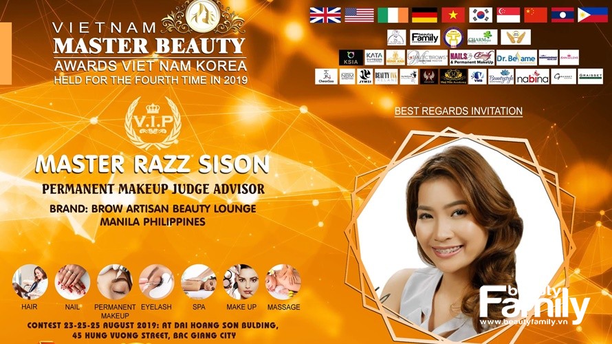 Giám khảo Phun xăm – Master Razz Sison chia sẻ trước “giờ G” cuộc thi Master Beauty Awards Việt Hàn 2019