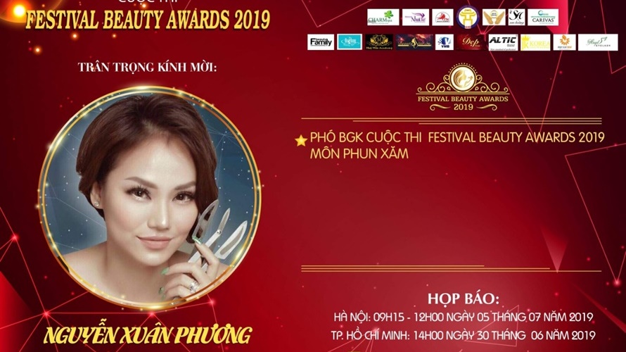 Master Xuân Phương – Phó BGK bộ môn Phun xăm Festival Beauty Awards 2019: “Thành công là bạn đã dám tham dự và dám thể hiện”