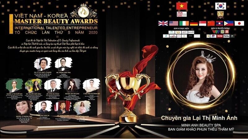 Master Minh Ánh Beauty– giám khảo bộ môn Phun thêu thẩm mỹ: “Tôi hạnh phúc khi được là một phần nhỏ bé của Master Beauty Awards 2020.”