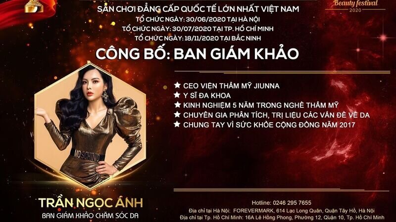 Master Trần Ngọc Ánh- người nghệ nhân Chăm sóc Da truyền cảm hứng cho thí sinh của cuộc thi Asian International Beauty Festival 2020