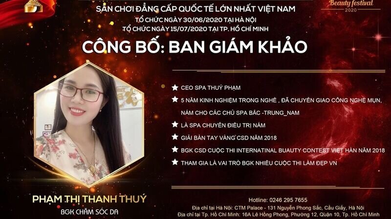 Master Phạm Thị Thanh Thùy- giám khảo bộ môn Chăm sóc Da: “Tôi tin rằng niềm đam mê và nỗ lực sẽ giúp các thí sinh chạm đến thành công”