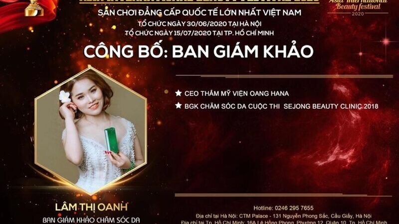 Master Lâm Thị Oanh – Giám khảo bộ môn Chăm sóc da bật mí kinh nghiệm chinh phục danh hiệu danh giá tại Asia International Beauty Festival 2020