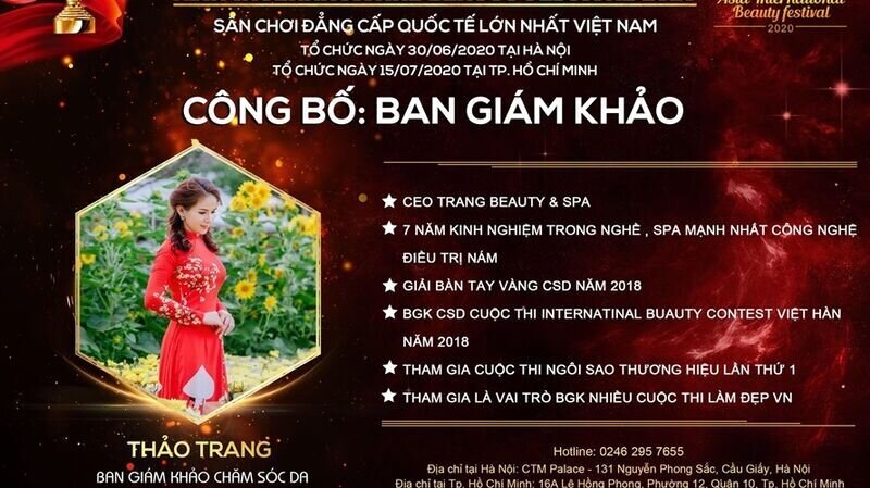 Master Thảo Trang – giám khảo bộ môn Chăm sóc Da: “Tôi tin rằng sự nhiệt huyết và sức sáng tạo của các nghệ nhân trẻ là chìa khóa đưa ngành làm đẹp Việt phát triển.”