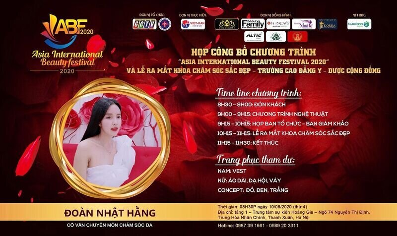 Á Hoàng Doanh nhân Đất Việt 2018 – Master Đoàn Nhật Hằng đảm nhiệm vị trí Cố vấn chuyên môn chăm sóc Da tại cuộc thi Asia International Beauty Festival 2020