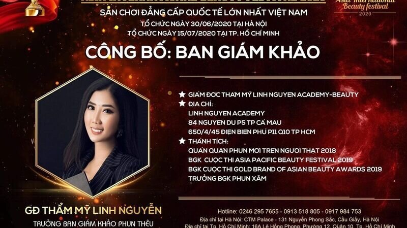 Master Linh Nguyễn – Trưởng ban giám khảo phun thêu: Tôi tin rằng, đam mê và sự nỗ lực sẽ giúp các bạn thành công để tiến xa hơn.”
