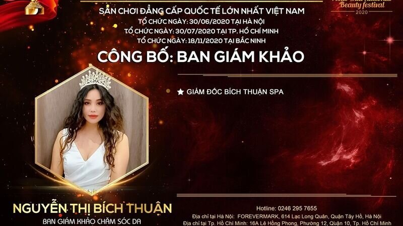 Master Bích Thuận – giám khảo bộ môn Chăm sóc Da: “Sân chơi cuộc thi Asia International Beauty Festival 2020 sẽ công bằng và công tâm với mọi thí sinh.”