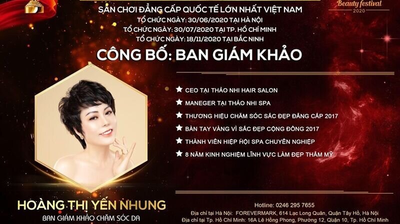 Master Hoàng Thị Yến Nhung – giám khảo bộ môn Chăm sóc Da: “Hạnh phúc là khi bạn đam mê và dám theo đuổi đam mê đó.”
