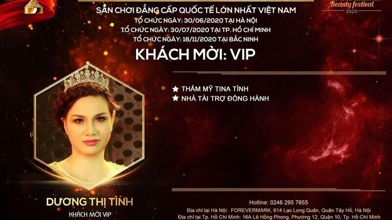 Khách mời VIP: Master Tina Tình chính thức nhận lời mời tham dự cuộc thi Asia International Beauty Festival