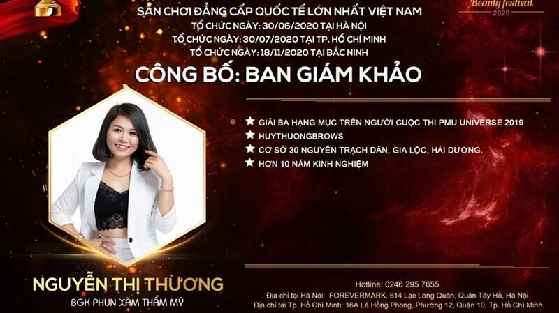 Master Huy Thương – giám khảo bộ môn Phun xăm thẩm mỹ: “Trên cương vị giám khảo, tôi chắc chắn sẽ hoàn thành tốt nhiệm vụ được Ban tổ chức tin tưởng giao phó.”