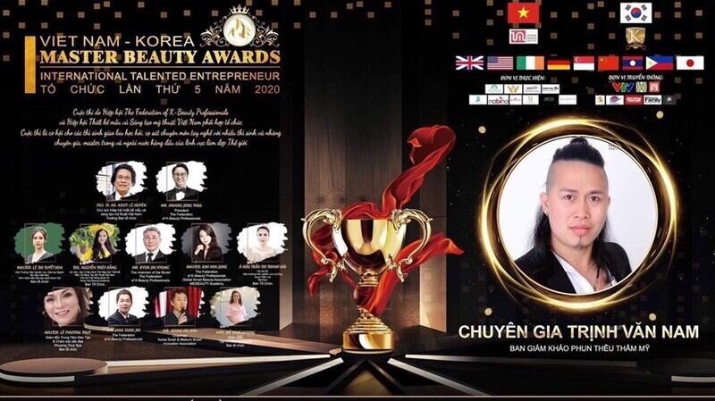 Master Trịnh Văn Nam – giám khảo bộ môn Phun Thêu thẩm mỹ: người nghệ nhân tâm huyết với sự nghiệp đi tìm cái đẹp cho đời