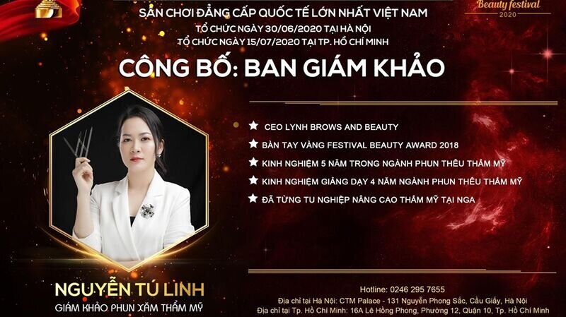 Master Nguyễn Tú Linh – giám khảo bộ môn Phun xăm bật mí gì trước thềm chung kết Asia International Beauty Festival 2020