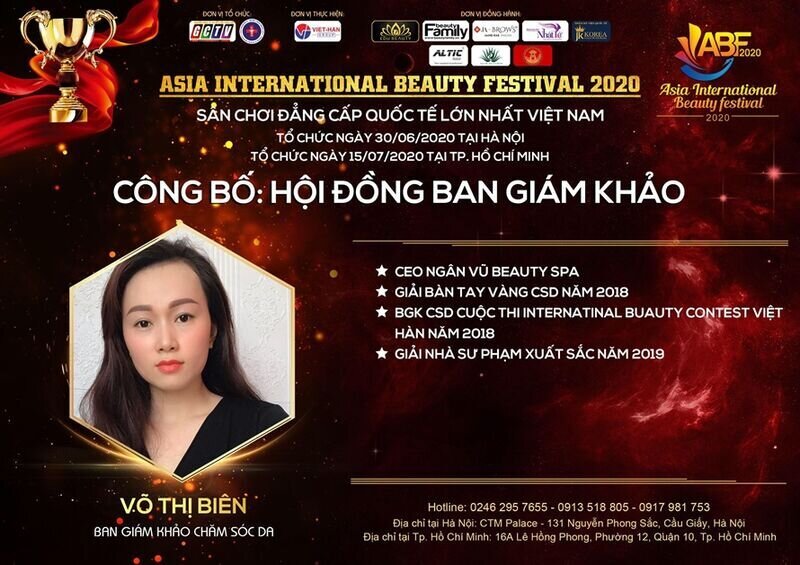 Master Võ Thị Biên– Giám khảo bộ môn chăm sóc Da: “Tôi tin rằng sự cố gắng và tâm huyết sẽ đưa các thí sinh đến thành công”