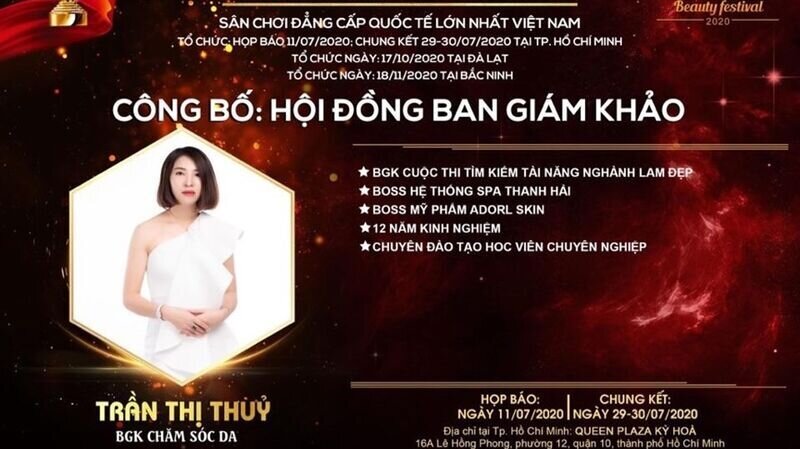Master Trần Thị Thủy- giám khảo bộ môn Chăm sóc Da: “Asia Beauty Festival 2020 chắc chắn sẽ thành công bởi sự làm việc chuyên nghiệp và nhiệt thành từ đội ngũ Ban giám khảo.”