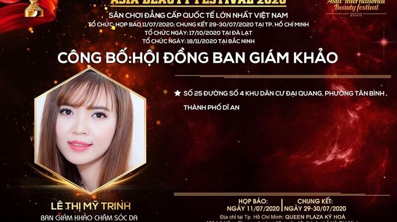 Master Lê Thị Mỹ Trinh – Giám khảo bộ môn Chăm sóc da: “Tôi tin rằng những thí sinh xuất sắc nhất sẽ được tìm ra bởi các giám khảo công tâm.”