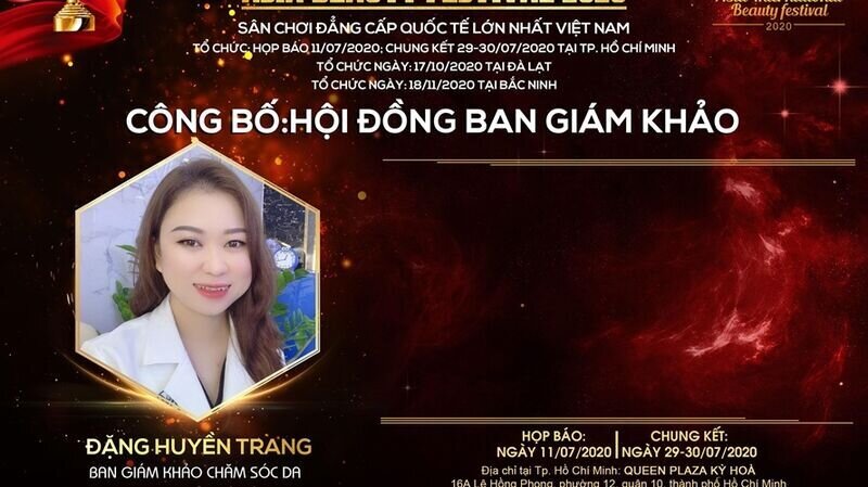 Master Đặng Huyền Trang – giám khảo bộ môn Chăm sóc da: “Tôi tin rằng những thí sinh xuất sắc nhất sẽ được tìm ra bởi các giám khảo công tâm.”