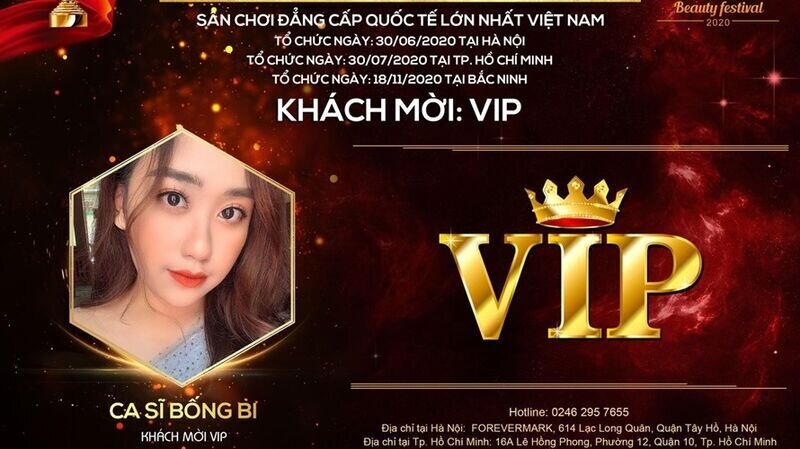 Ca sĩ trẻ, tài năng Bống Bi xuất hiện tại bằng ghế Khách mời VIP tại cuộc thi Asia International Beauty Festival 2020