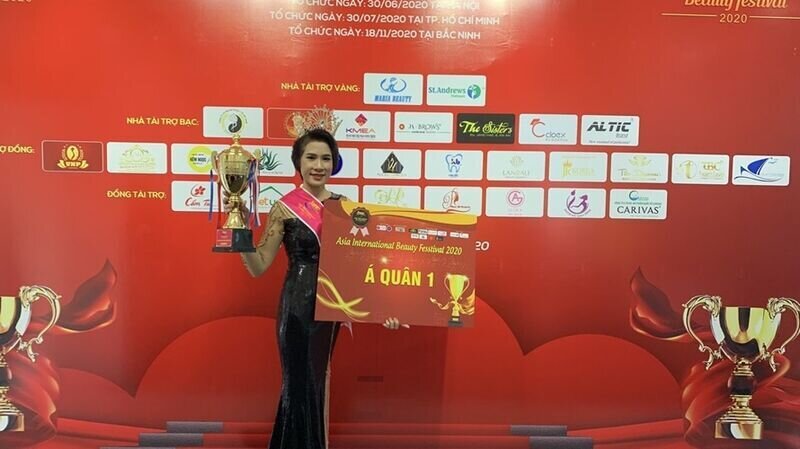 Á quân 1 cuộc thi Asia International Beauty Festival 2020 xuất sắc gọi tên chuyên gia làm đẹp Anna Trương (Trương Thị Mậu)
