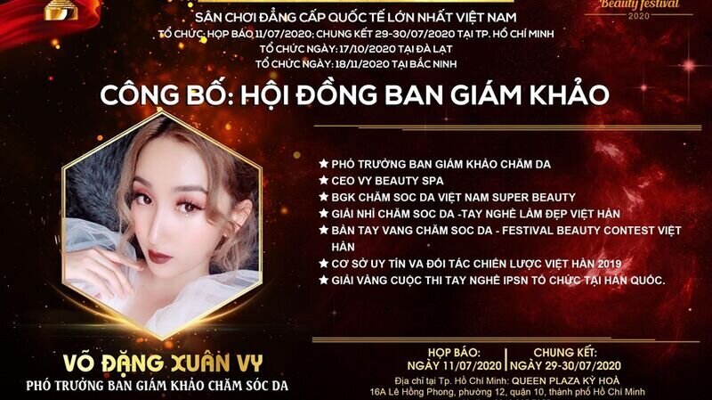 Phó trưởng ban giám khảo bộ môn Chăm sóc Da: master Võ Đặng Xuân Vy nói gì về cuộc thi Asia Beauty Festival 2020?