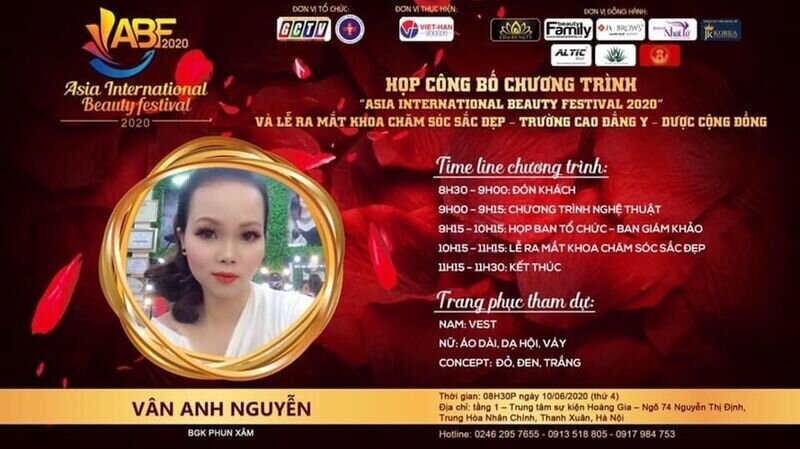 Master Vân Anh Nguyễn – Giám khảo bộ môn phun xăm thẩm mỹ: “Tôi tin rằng đến với cuộc thi là các em đã chiến thắng chính mình.”