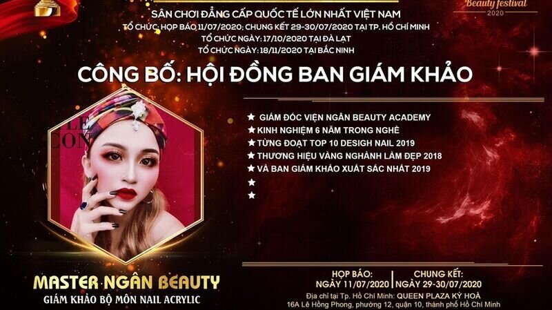 Master Ngân Beauty – Giám khảo bộ môn Nail Acrylic: “Hạnh phúc là khi bạn đam mê và dám theo đuổi đam mê đó.”