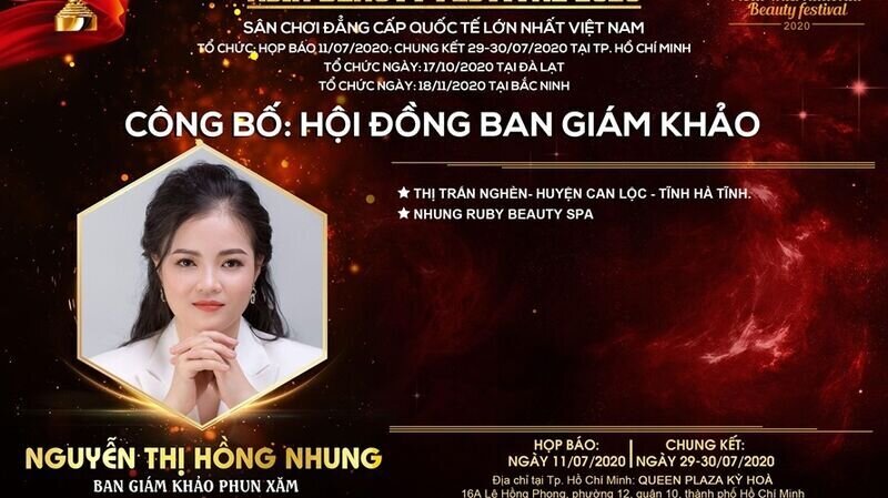 Master Nguyễn Thị Hồng Nhung – giám khảo bộ môn Phun xăm bật mí gì trước thềm chung kết Asia Beauty Festival 2020?