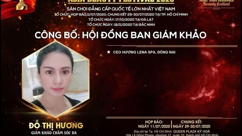 Master Đỗ Thị Hương đã hoàn thành xuất sắc nhiệm vụ trên cương vị giám khảo bộ môn Chăm sóc da tại cuộc thi Asia Beauty Festival 2020