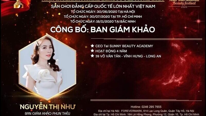Master Nguyễn Thị Như – giám khảo bộ môn Phun thêu thẩm mỹ: “Tôi hi vọng cuộc thi, các nhân tài sẽ được phát hiện, đưa ngành làm đẹp ngày càng phát triển.”