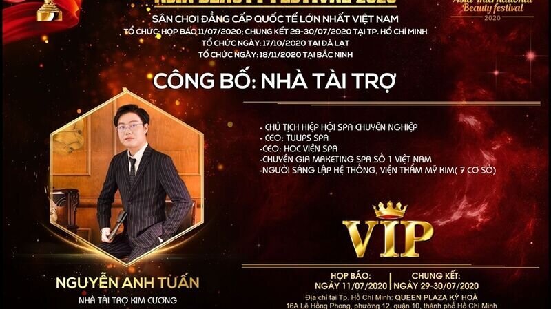Chia sẻ đầy chân thành của Master Nguyễn Anh Tuấn – CEO của Viện thẩm mỹ Kim trên cương vị Nhà tài trợ Kim cương tại cuộc thi Asia Beauty Festival 2020