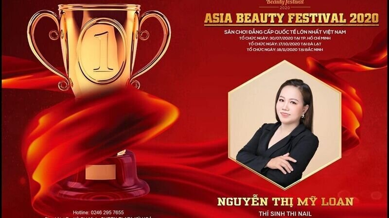 Giải thưởng Tài năng vàng bộ môn Nails đã tìm ra chủ nhân xuất sắc và xứng đáng nhất: nghệ nhân trẻ Nguyễn Thị Mỹ Loan