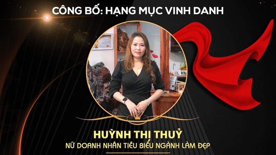 Doanh nhân Huỳnh Thị Thủy xuất sắc đạt giải thưởng danh giá: Nữ doanh nhân tiêu biểu ngành làm đẹp tại The Best Of Asia Beauty 2020