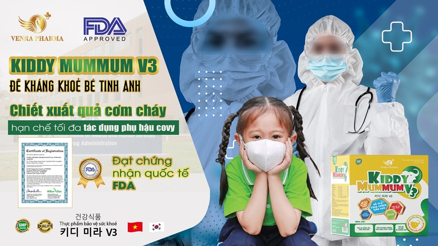 Siro ăn ngon “Kiddy Mummum V3 – Dinh dưỡng vàng cho trẻ trong mùa dịch”
