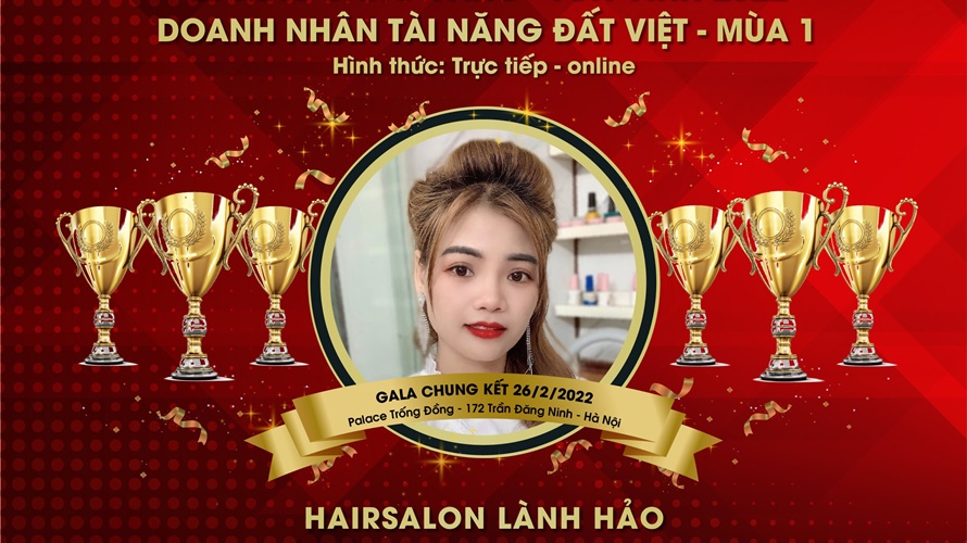 CEO Hair Salon Chị em nhận giải Bàn tay vàng Tạo mẫu và chăm sóc tóc