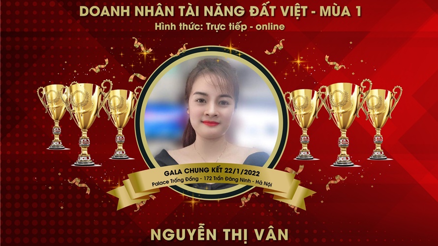 Master Nguyễn Thị Vân xuất sắc giành giải Bàn tay vàng Phun thêu thẩm mỹ tại Lễ Tôn vinh Doanh nhân Tài năng đất Việt 2022 – mùa 1