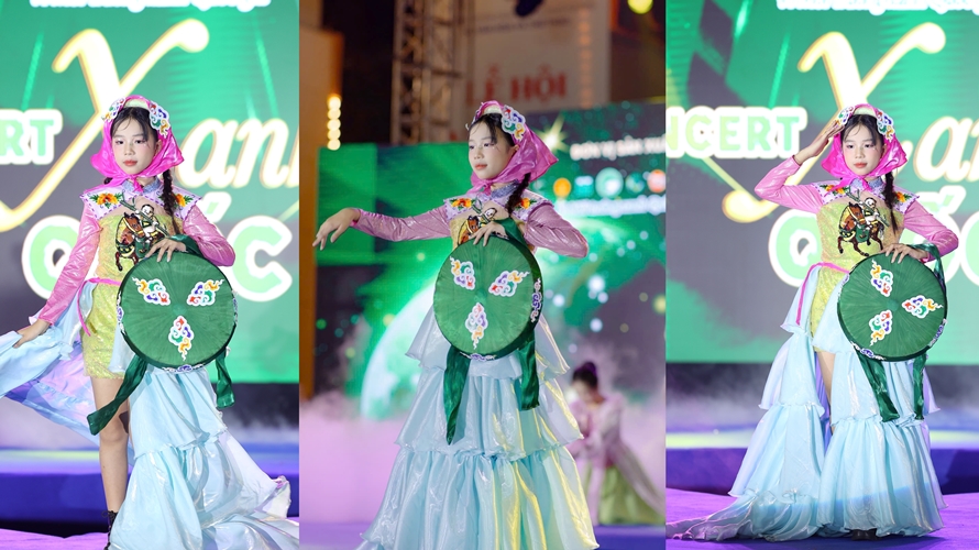 Nguyễn Hoàng Bảo Anh – Vedette nhí với nét đẹp “nàng thơ” tại Concert Xanh Quốc gia