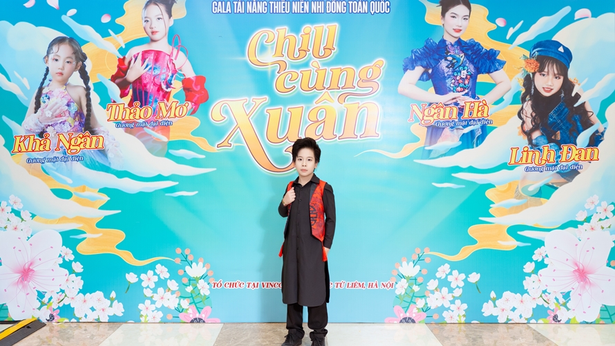 MC nhí Đỗ Anh Khoa tự tin dẫn dắt Gala Tài năng Thiếu niên Nhi đồng Toàn quốc 2026